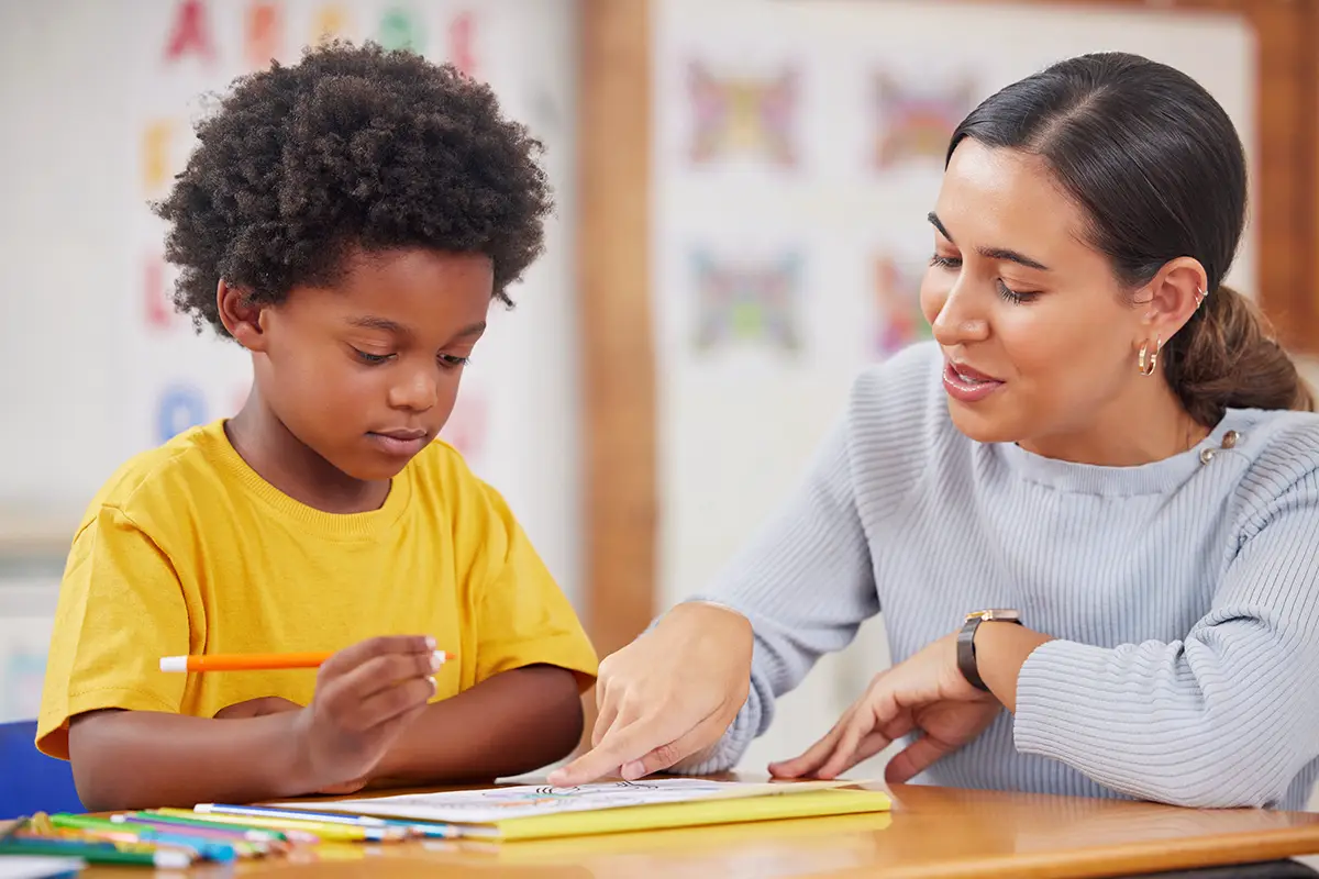 Photo of preschool teacher